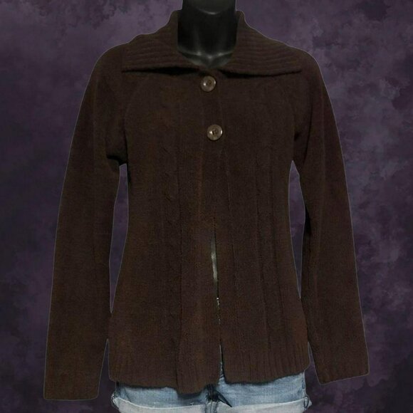 Brown Teddy Babydoll Cardi - Picture 2 of 6